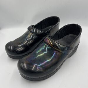 Dansko  Metallic on Black Patent Women's Clog size 41/10.5 US